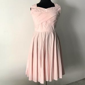SOLD NWT Pinup Rockabilly Light Pink Retro A Line Dress